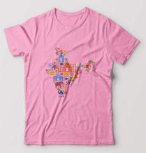 Load image into Gallery viewer, India T-Shirt for Men-Light Baby Pink-Ektarfa.online
