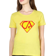 Load image into Gallery viewer, Chartered Accountants(CA) T-Shirt for Women-Yellow-Ektarfa.online
