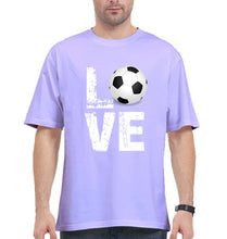 Load image into Gallery viewer, Love Football DNA Oversized T-Shirt for Men-Lavender-Ektarfa.online

