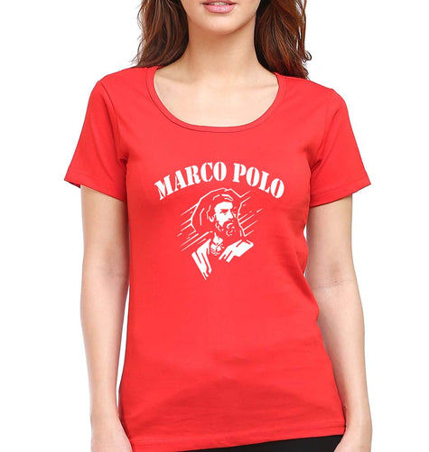 Marco Polo T-Shirt for Women-Red-Ektarfa.online
