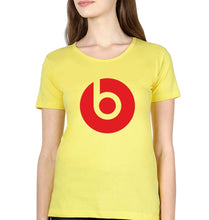 Load image into Gallery viewer, Beats T-Shirt for Women-Yellow-Ektarfa.online
