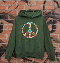Load image into Gallery viewer, Trippy Psychedelic Peace Unisex Hoodie for Men/Women-Dark Green-Ektarfa.online
