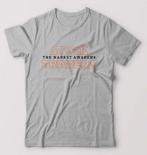 Load image into Gallery viewer, Share Market(Stock Market) T-Shirt for Men-S(38 Inches)-Grey Melange-Ektarfa.online

