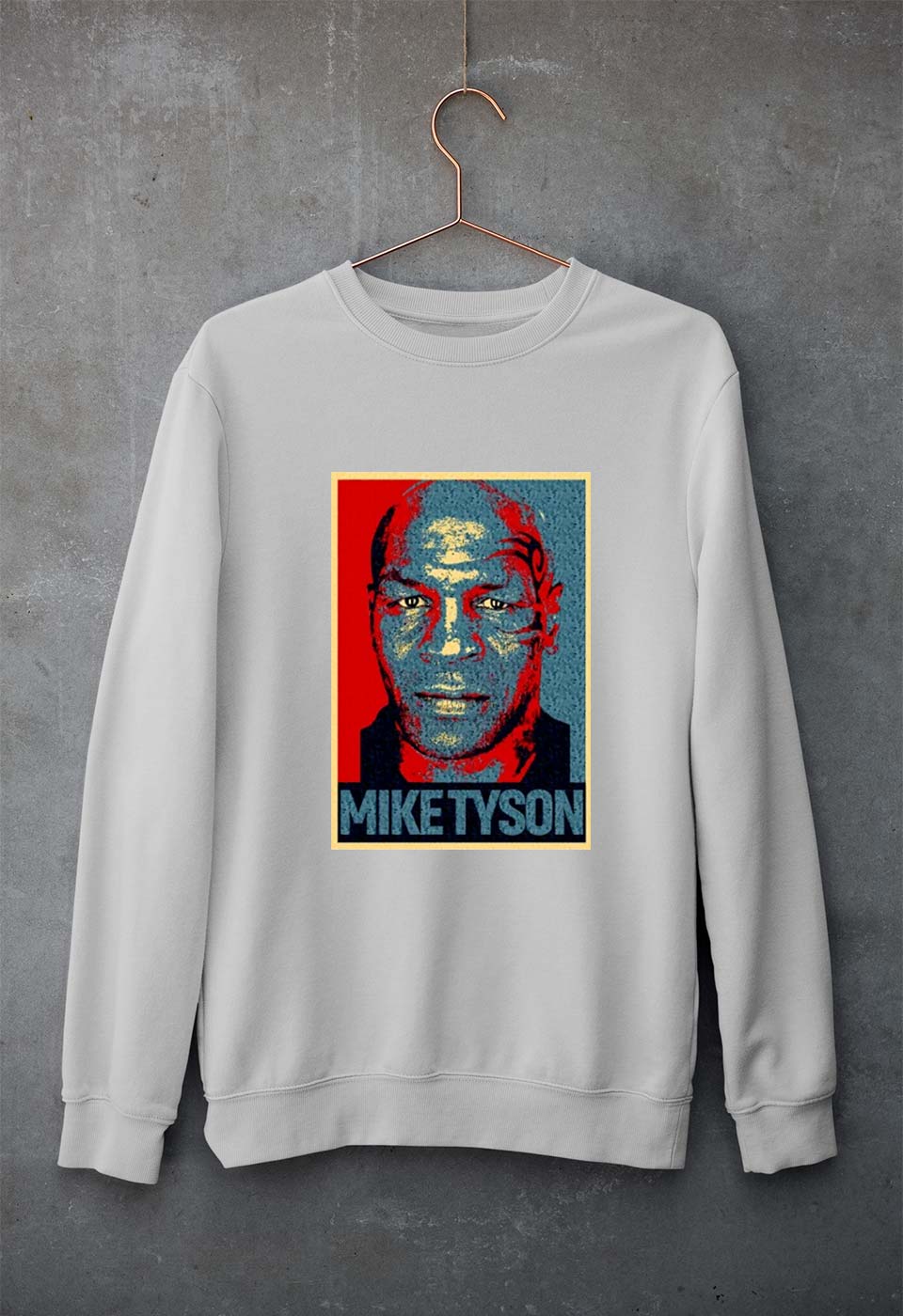 Mike Tyson Unisex Sweatshirt for Men/Women-Grey Melange-Ektarfa.online
