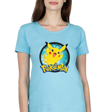Load image into Gallery viewer, Pokémon T-Shirt for Women-Light Blue-Ektarfa.online
