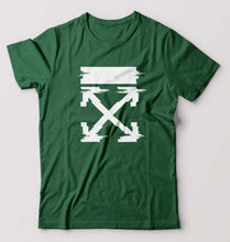 Load image into Gallery viewer, Off White Tee T-Shirt for Men-Bottle Green-Ektarfa.online
