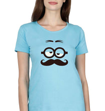 Load image into Gallery viewer, Minion T-Shirt for Women-SkyBlue-Ektarfa.online
