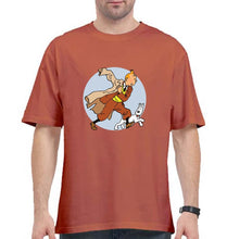 Load image into Gallery viewer, TinTin Oversized T-Shirt for Men-Coral-Ektarfa.online
