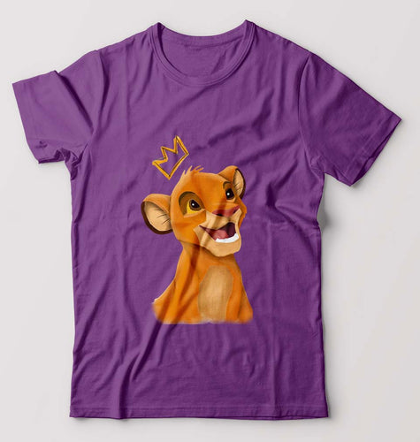 Lion King Simba T-Shirt for Men-Purple-Ektarfa.online