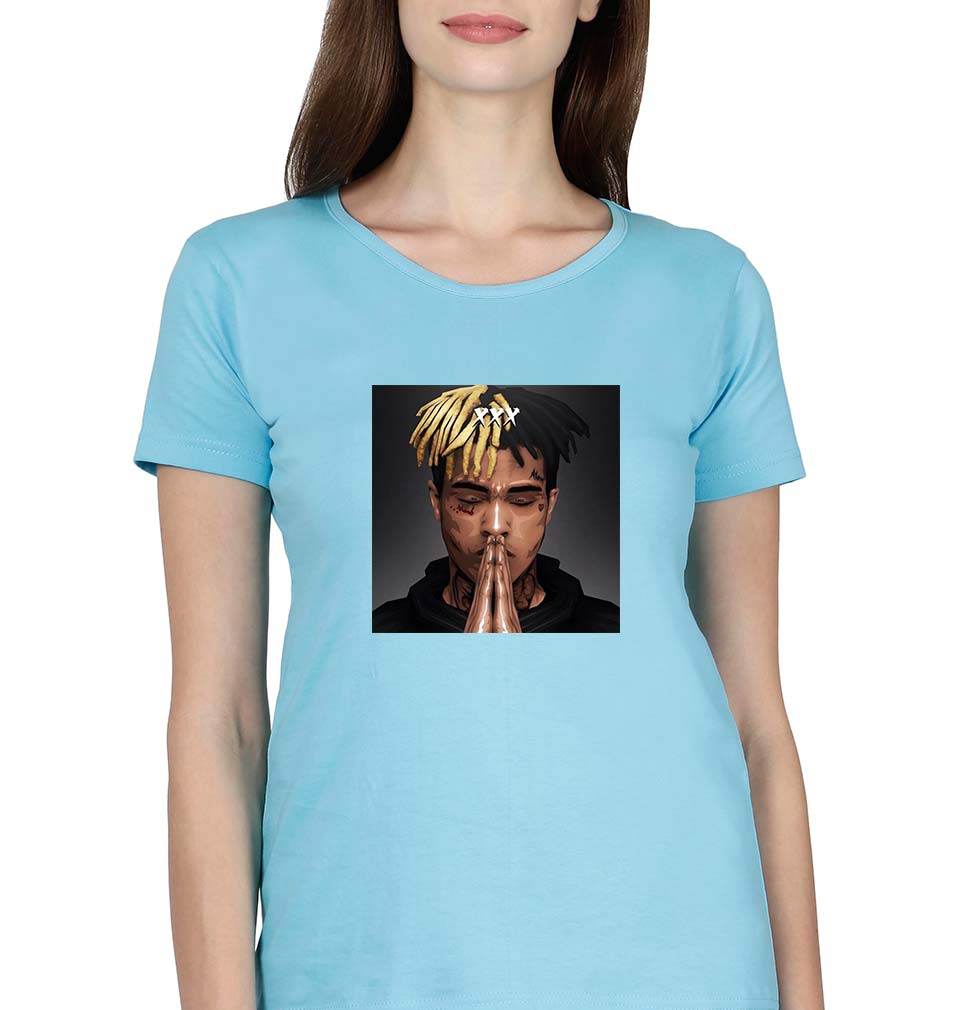 XXXTentacion T-Shirt for Women-SkyBlue-Ektarfa.online