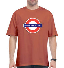 Load image into Gallery viewer, London Calling Oversized T-Shirt for Men-Coral-Ektarfa.online
