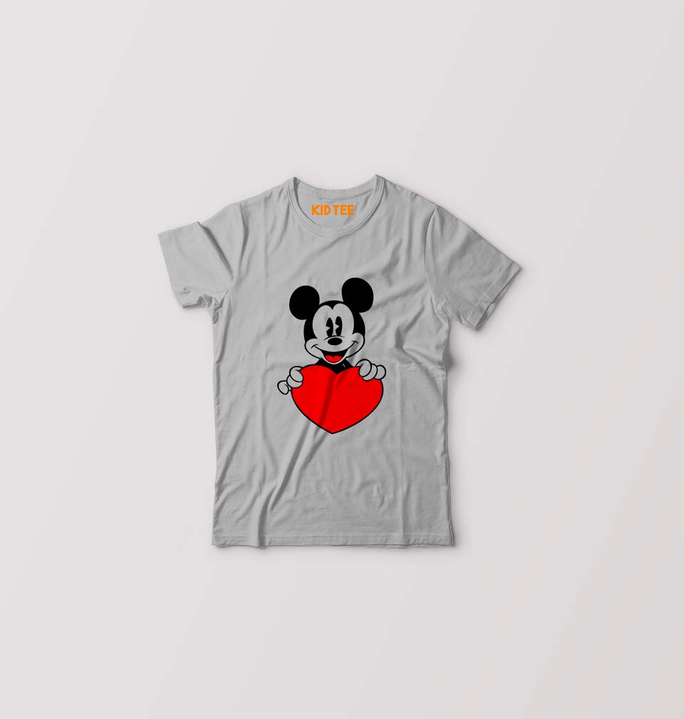 Mickey Mouse Kids T-Shirt for Boy/Girl-Grey-Ektarfa.online
