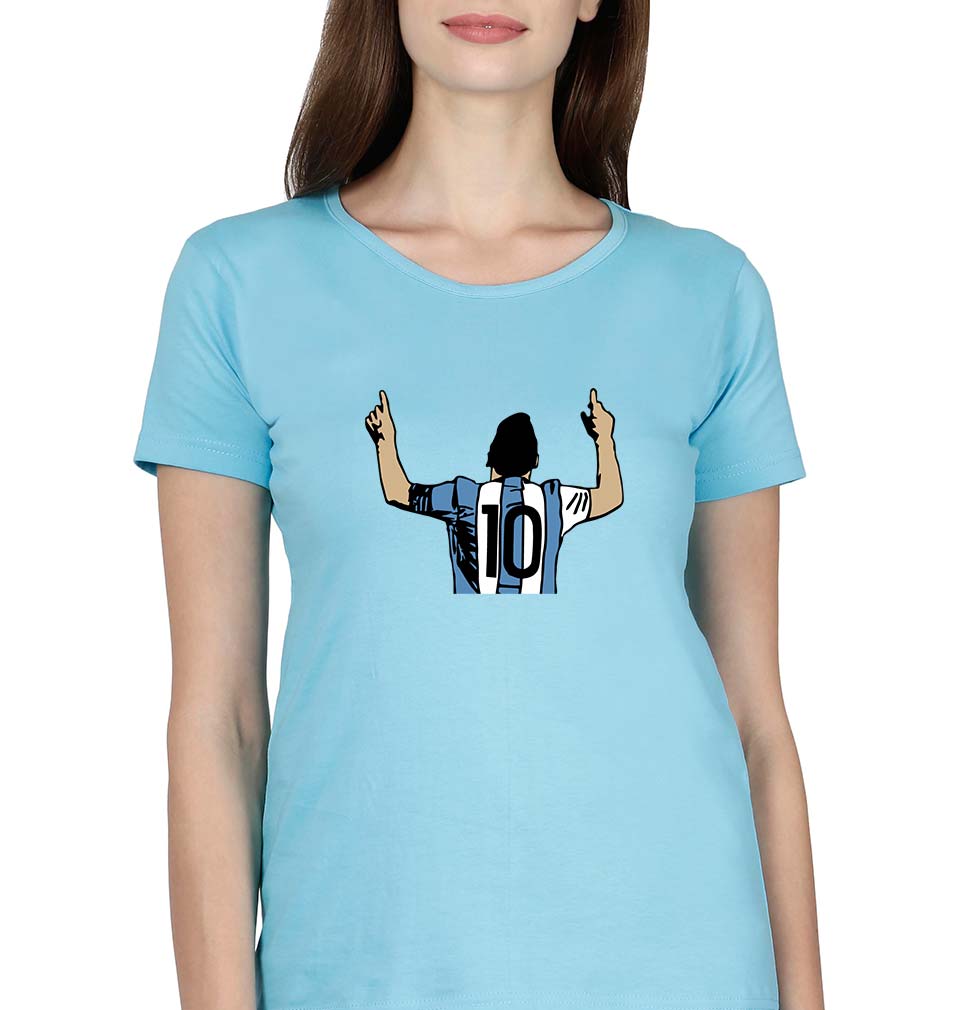 Messi T-Shirt for Women-SkyBlue-Ektarfa.online