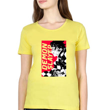 Load image into Gallery viewer, Demon Slayer T-Shirt for Women-Yellow-Ektarfa.online

