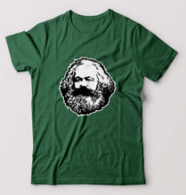 Load image into Gallery viewer, Karl Marx T-Shirt for Men-Bottle Green-Ektarfa.online
