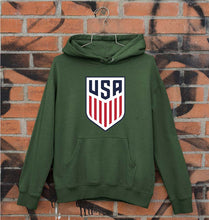 Load image into Gallery viewer, USA Football Unisex Hoodie for Men/Women-Dark Green-Ektarfa.online
