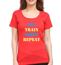 Load image into Gallery viewer, Gym T-Shirt for Women-Red-Ektarfa.online

