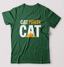 Load image into Gallery viewer, Cat Power T-Shirt for Men-Bottle Green-Ektarfa.online
