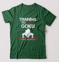 Load image into Gallery viewer, Goku Gym T-Shirt for Men-Bottle Green-Ektarfa.online
