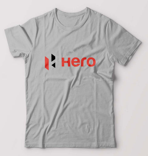 Hero MotoCorp T-Shirt for Men-Grey Melange-Ektarfa.online