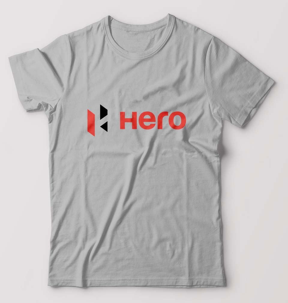 Hero MotoCorp T-Shirt for Men-Grey Melange-Ektarfa.online