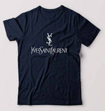 Load image into Gallery viewer, Yves Saint Laurent_YSL T-Shirt for Men-Navy Blue-Ektarfa.online
