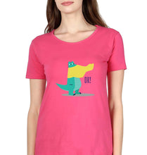 Load image into Gallery viewer, Crocodile T-Shirt for Women-Pink-Ektarfa.online

