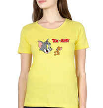 Load image into Gallery viewer, Tom and Jerry T-Shirt for Women-Yellow-Ektarfa.online
