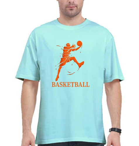 NBA Basketball Oversized T-Shirt for Men-Mint-Ektarfa.online