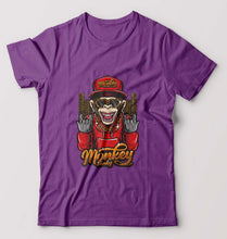 Load image into Gallery viewer, Hip Hop Monkey T-Shirt for Men-Purple-Ektarfa.online
