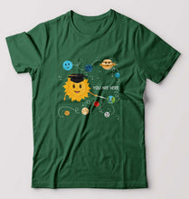 Load image into Gallery viewer, Solar System T-Shirt for Men-Bottle Green-Ektarfa.online
