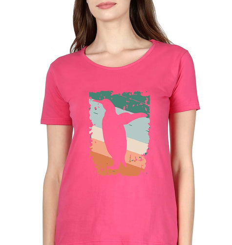 Penguin T-Shirt for Women-Pink-Ektarfa.online