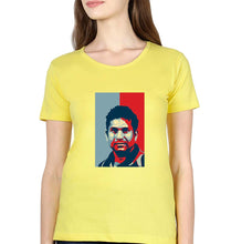 Load image into Gallery viewer, Sachin Tendulkar T-Shirt for Women-Yellow-Ektarfa.online
