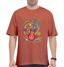 Load image into Gallery viewer, Psychedelic Music Oversized T-Shirt for Men-Coral-Ektarfa.online
