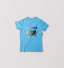 Load image into Gallery viewer, Runner Running Kids T-Shirt for Boy/Girl-Light Blue-Ektarfa.online
