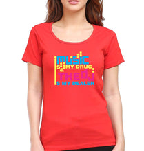 Load image into Gallery viewer, Music T-Shirt for Women-Red-Ektarfa.online
