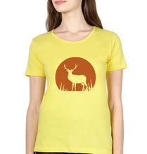 Load image into Gallery viewer, Deer T-Shirt for Women-Yellow-Ektarfa.online
