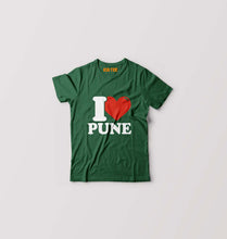 Load image into Gallery viewer, I Love Pune Kids T-Shirt for Boy/Girl-Dark Green-Ektarfa.online
