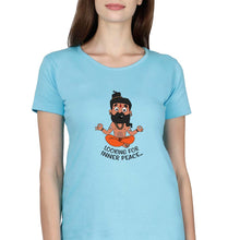 Load image into Gallery viewer, Inner Peace T-Shirt for Women-SkyBlue-Ektarfa.online

