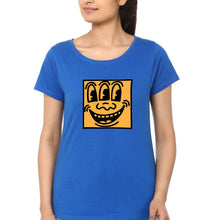 Load image into Gallery viewer, Keith Haring Funny T-Shirt for Women-Royal Blue-Ektarfa.online
