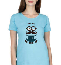 Load image into Gallery viewer, Minion T-Shirt for Women-SkyBlue-Ektarfa.online

