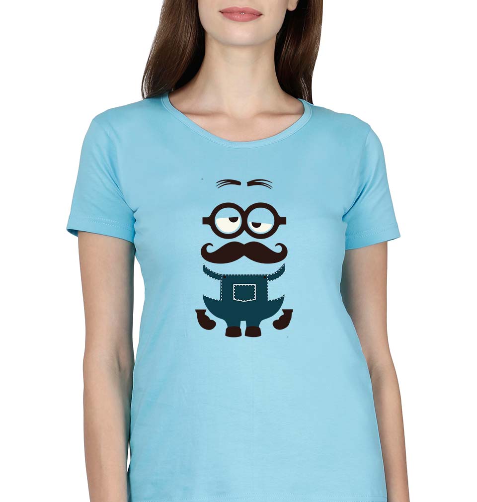 Minion T-Shirt for Women-SkyBlue-Ektarfa.online
