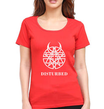 Load image into Gallery viewer, Disturbed T-Shirt for Women-Red-Ektarfa.online
