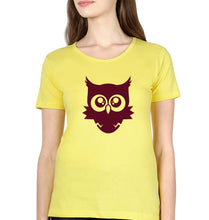 Load image into Gallery viewer, Cute Baby Owl T-Shirt for Women-Yellow-Ektarfa.online

