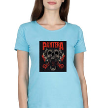 Load image into Gallery viewer, Pantera T-Shirt for Women-Light Blue-Ektarfa.online

