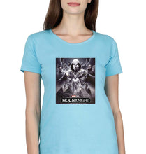 Load image into Gallery viewer, Moon Knight T-Shirt for Women-Light Blue-Ektarfa.online
