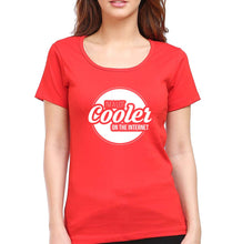 Load image into Gallery viewer, Internet T-Shirt for Women-Red-Ektarfa.online
