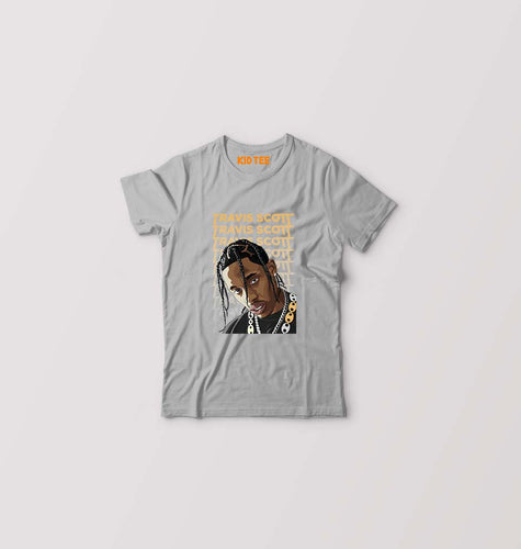 Travis Scott Kids T-Shirt for Boy/Girl-0-1 Year(20 Inches)-Grey-Ektarfa.online