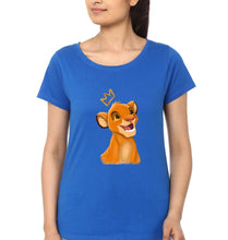 Load image into Gallery viewer, Lion King Simba T-Shirt for Women-Royal Blue-Ektarfa.online
