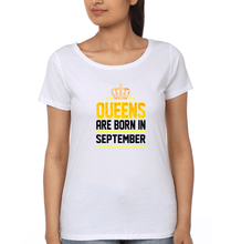 Load image into Gallery viewer, Queens Are Born In September T-Shirt for Women-White-Ektarfa.online
